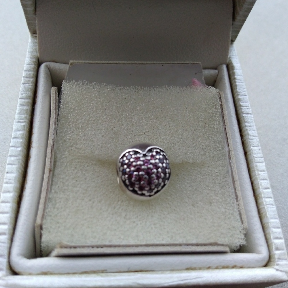 Heart  Pandora Clip Bead